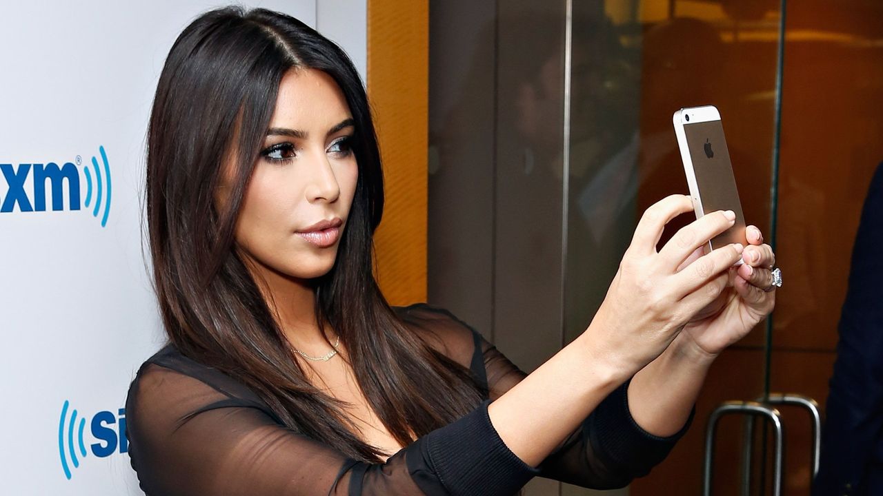 Kim Kardashian Taking Selfie