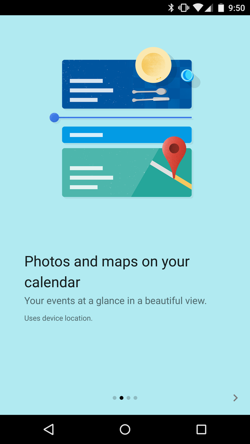 Android 5.0 Lollipop Calendar
