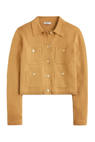 J.Crew Patch-Pocket Sweater Lady Jacket (Was $178)