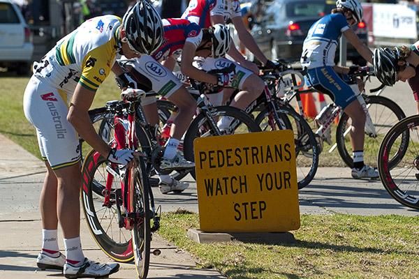 Look out everyone, the current Australian criterium champion is coming through