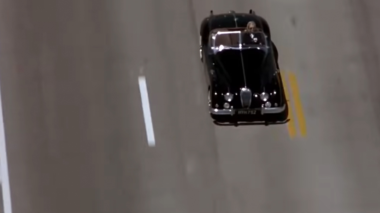 The black Jag from Cruel Intentions from above.