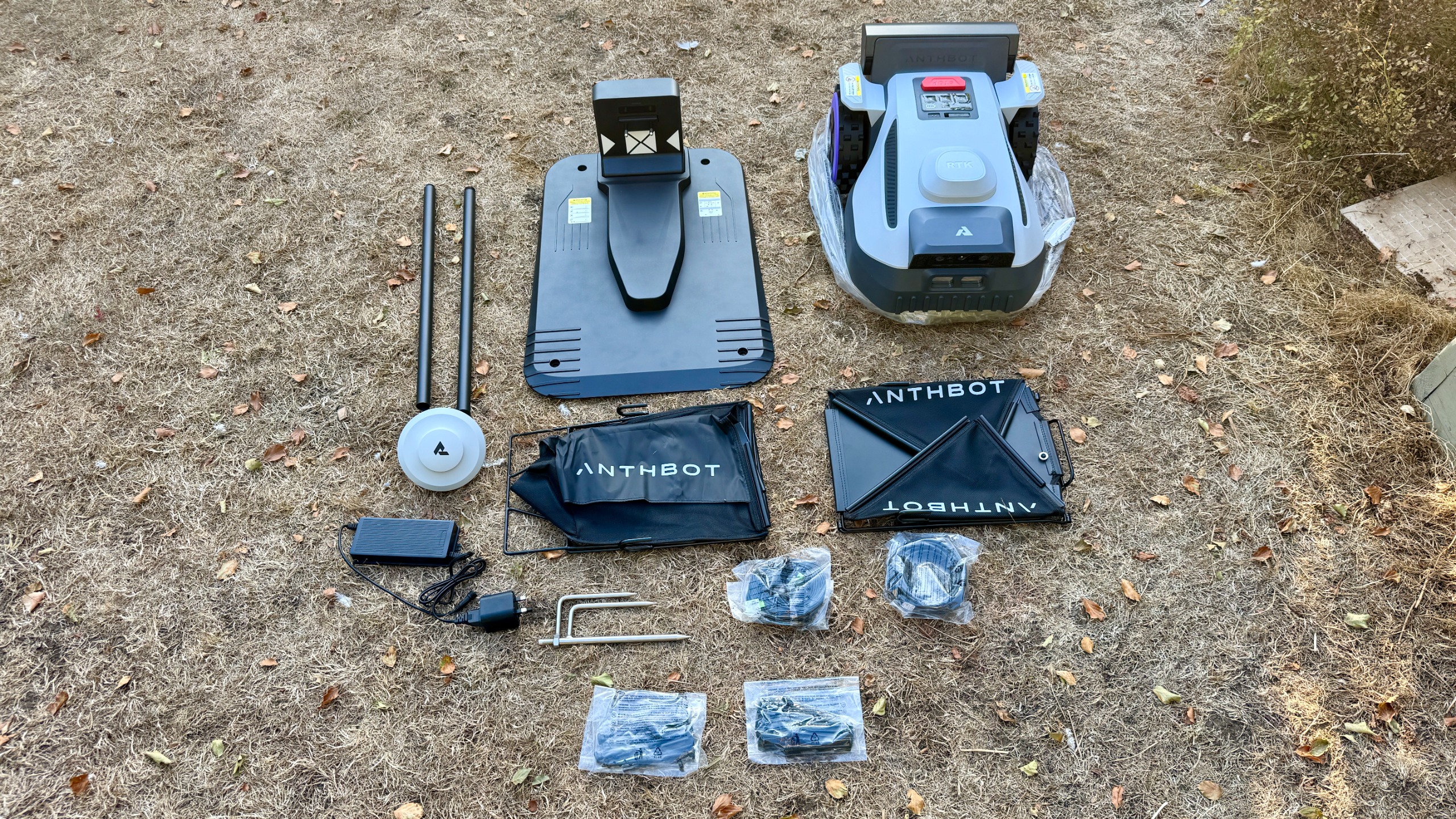 Anthbot N8 robot mower and leaf sweeper test and review