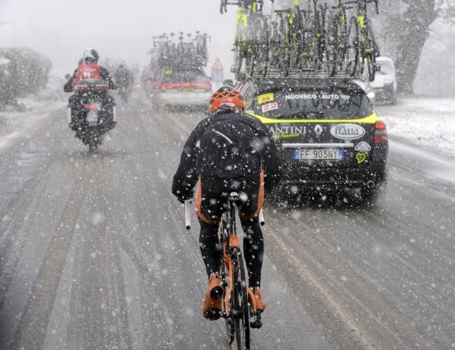 It was hard at the back of the race