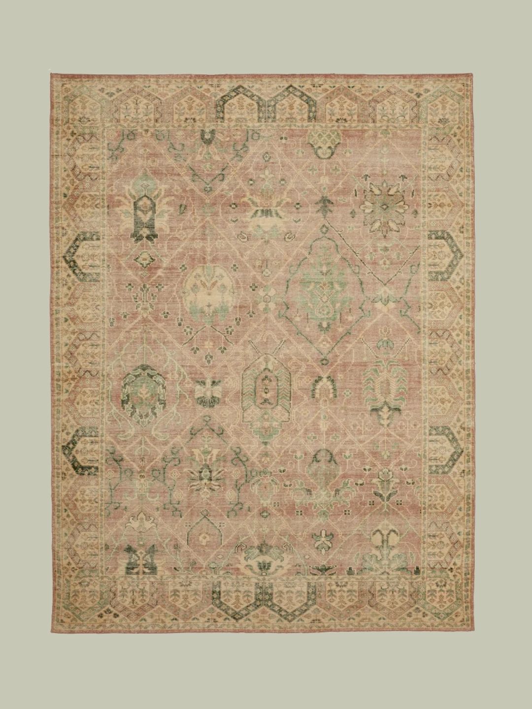OKA, Elsdon Rug in Washed Rose