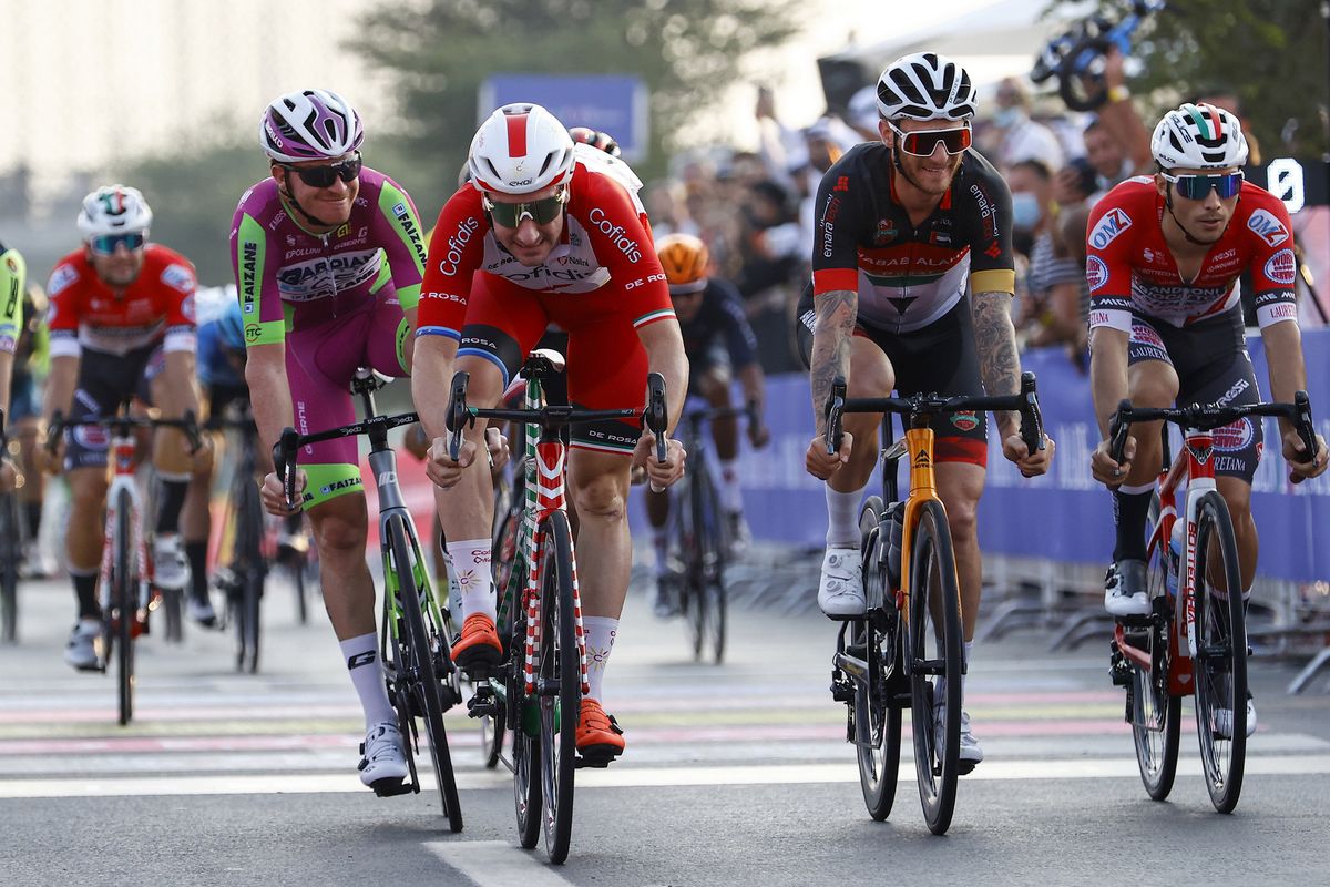 Giro dItalia Criteirum Expo 2020 Dubai 06112021 Elia Viviani ITA Cofidis photo Luca BettiniBettiniPhoto2021