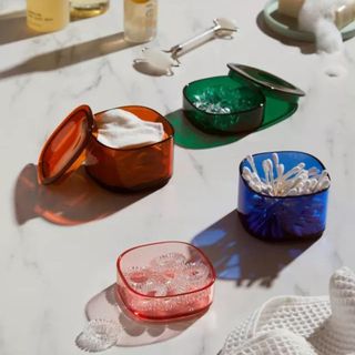 Glass pots Bathroom storage and organization from Urban Outfitters