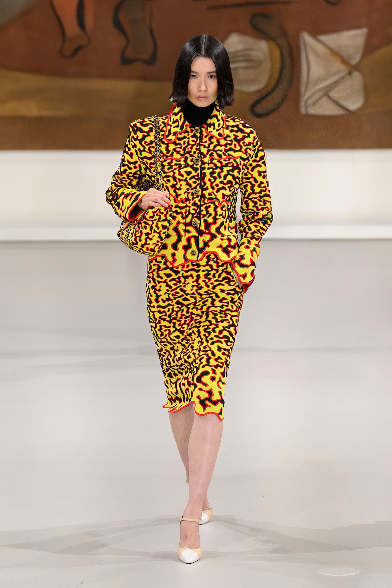 A model wore Cardi B's Chanel outfit on the Metiers d'Art Spring 2026 runway