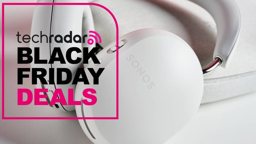 Sonos Ace headphones with the words &#039;TechRadar: Black Friday deals&#039;