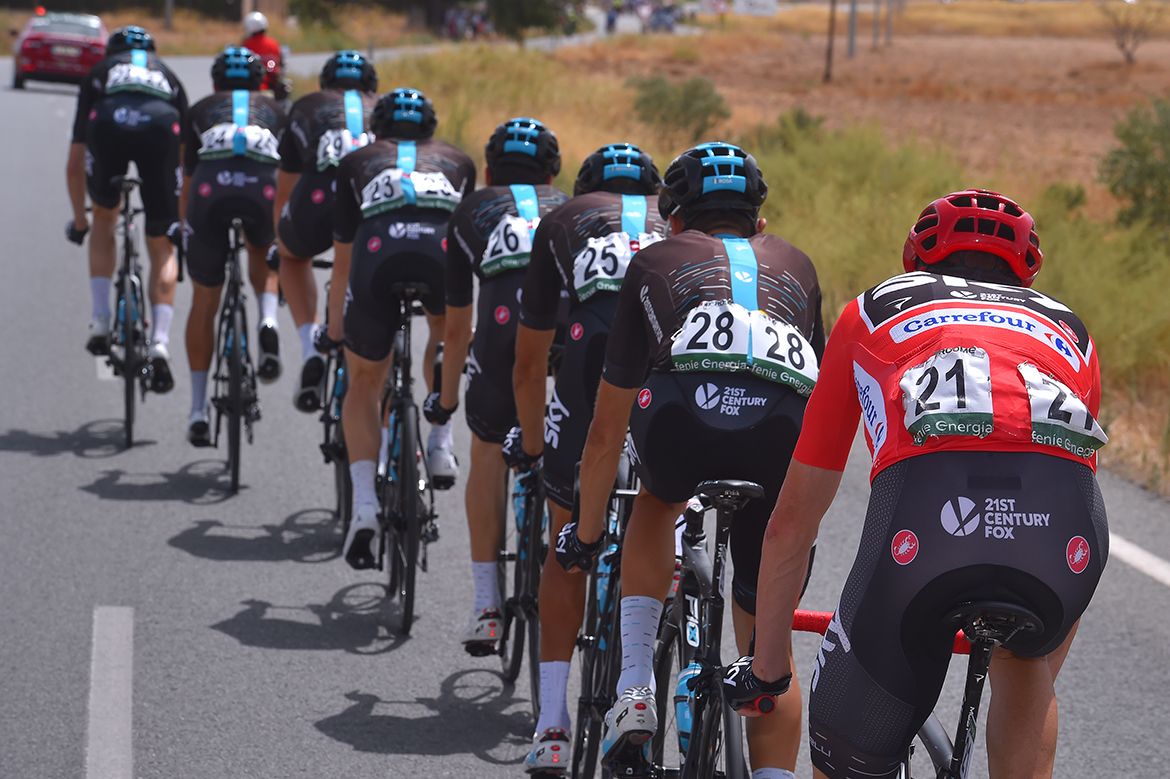 Chris Froome and Team Sky at the Vuelta a Espa&ntilde;a