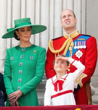 Prince William, Kate Middleton, and Princess Charlotte at Trooping the Colour 2023