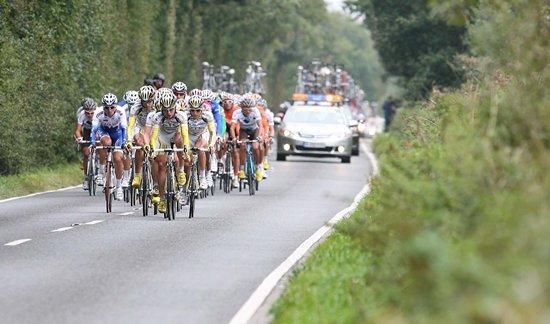 Columbia-HTC on the front of the bunch.