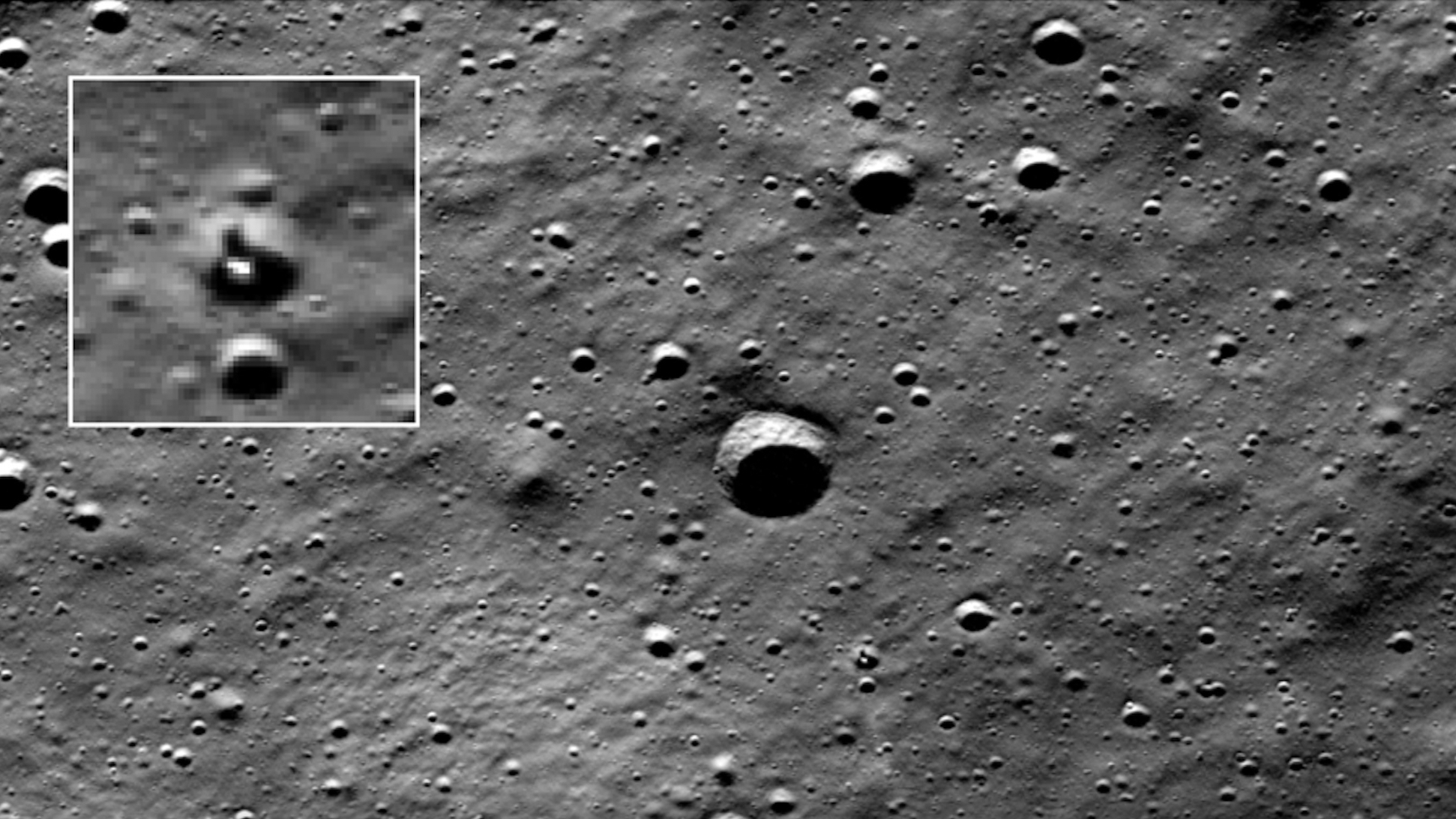 Useless Athena moon lander observed within its crater grave from lunar orbit (pictures)