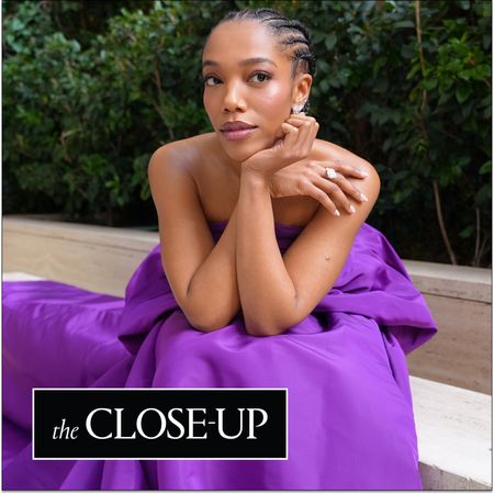 Naomi Ackie's getting ready photos at the 2026 Academy Museum Gala