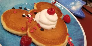 Chef Mickey's pancake cute