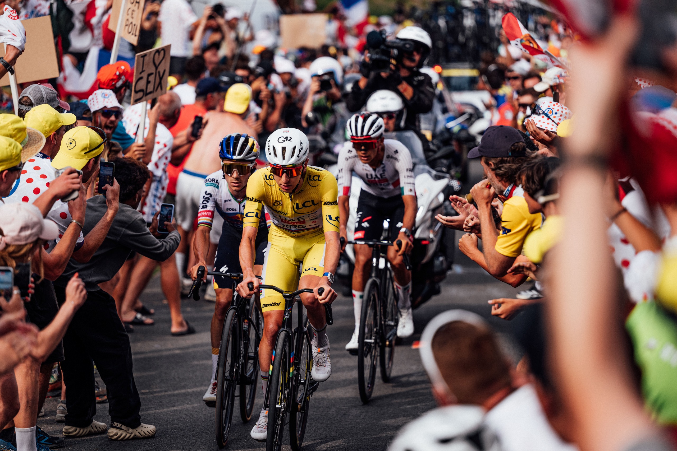 Tadej Pogačar at the 2026 Tour de France