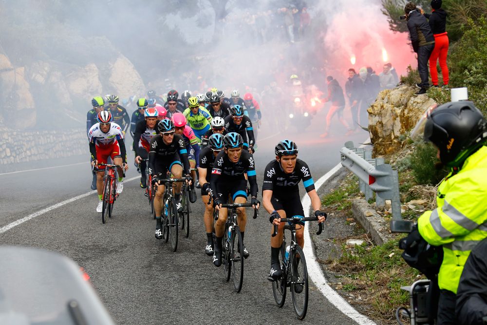 Luke Rowe (Team Sky) leads Milan-San Remo