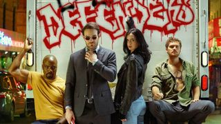 A promotional image for The Defenders previously on Netflix