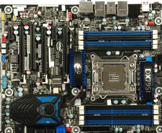 Intel's Core i7-3000 series requires a motherboard with the x79 chipset. PCBs are available from all major manufacturers, but the prices in this high-end segment are hefty.
