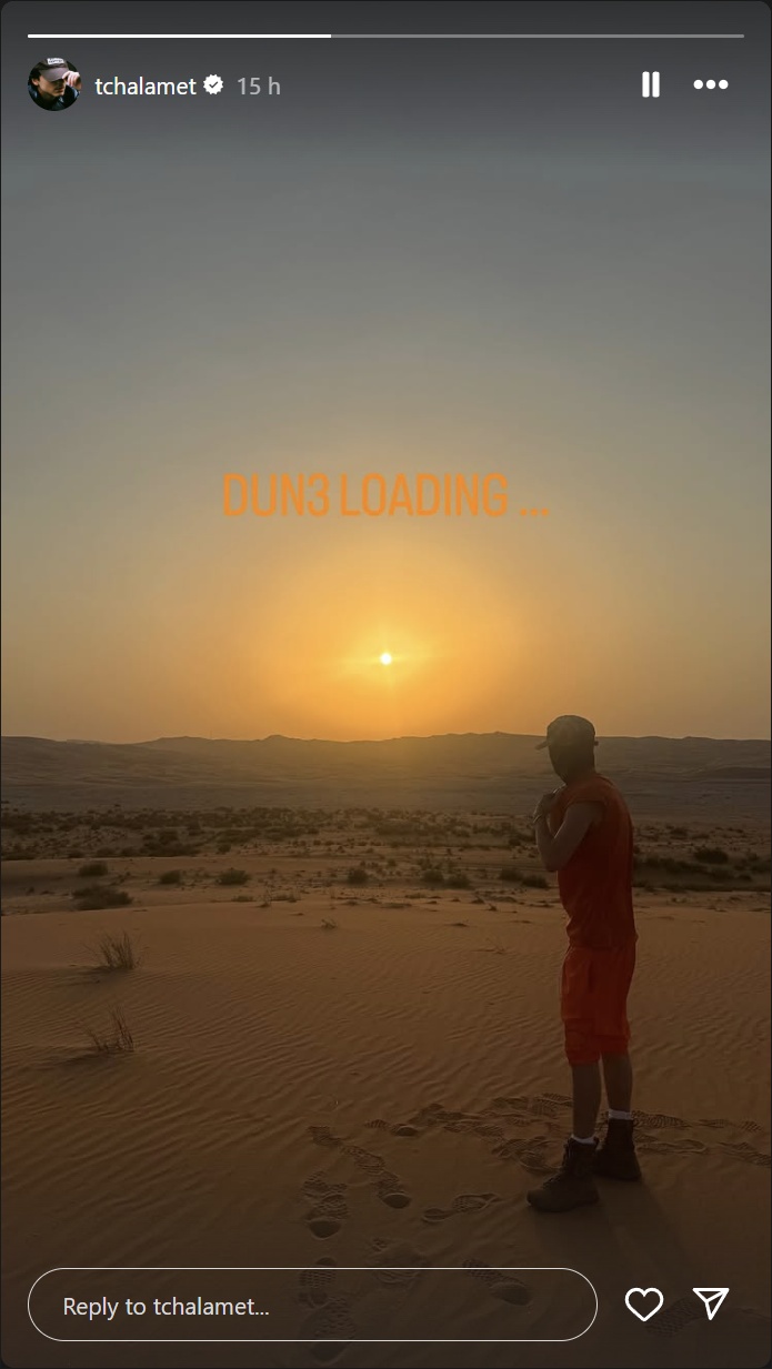 Dune 3 Chalamet