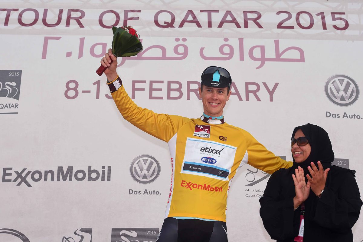 Niki Terpstra (Etixx-Quickstep) leads the Tour of Qatar