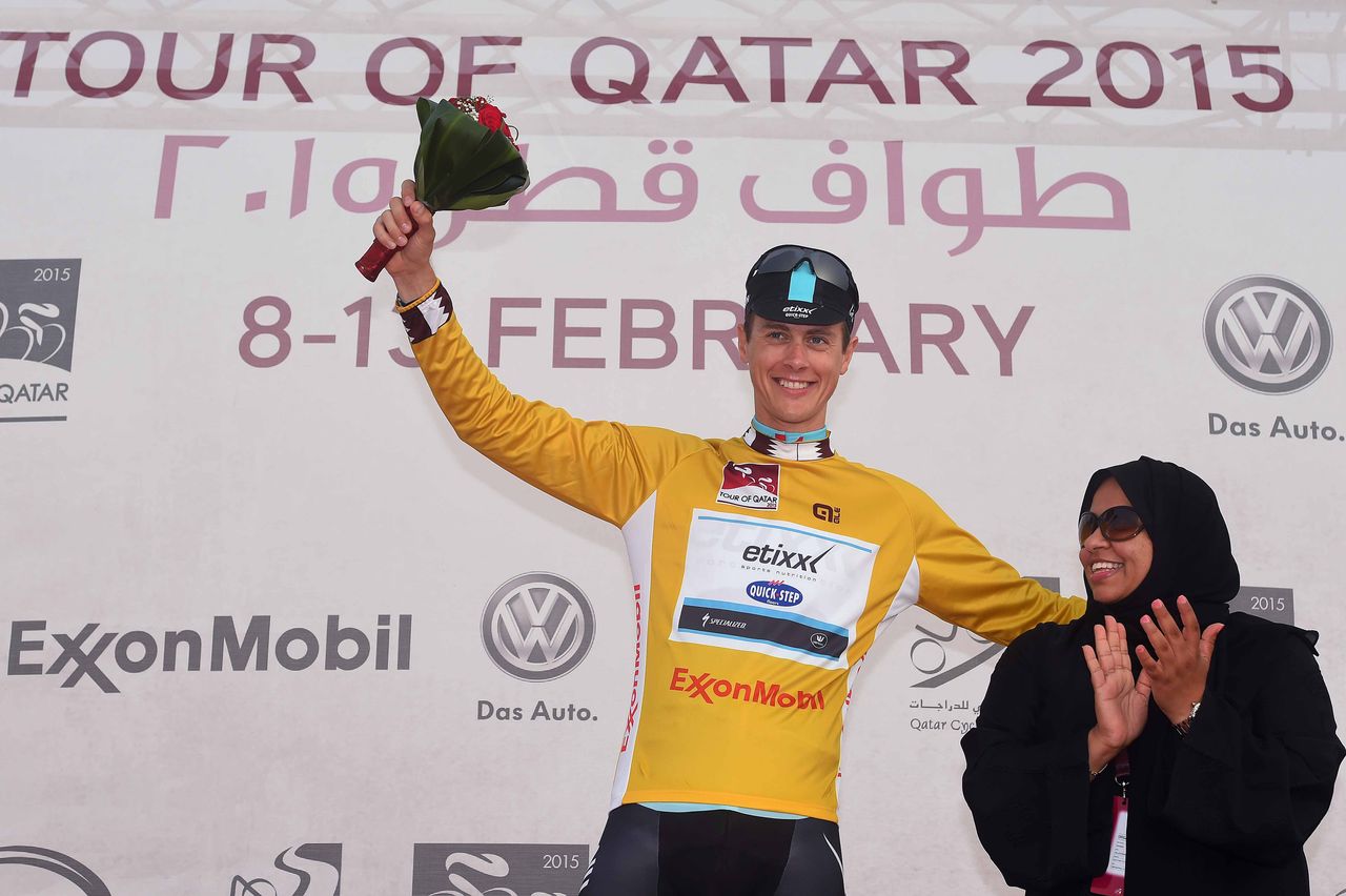 Niki Terpstra (Etixx-Quickstep) leads the Tour of Qatar