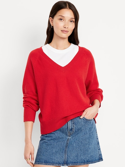 Sosoft Loose V-Neck Sweater