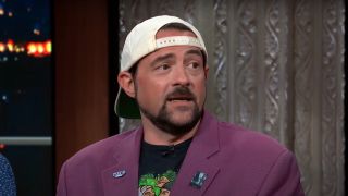 Kevin Smith speaking on The Late Show with Stephen Colbert