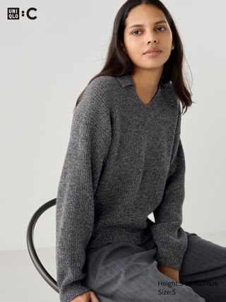 Uniqlo + Heattech Ultra Mock Neck Top