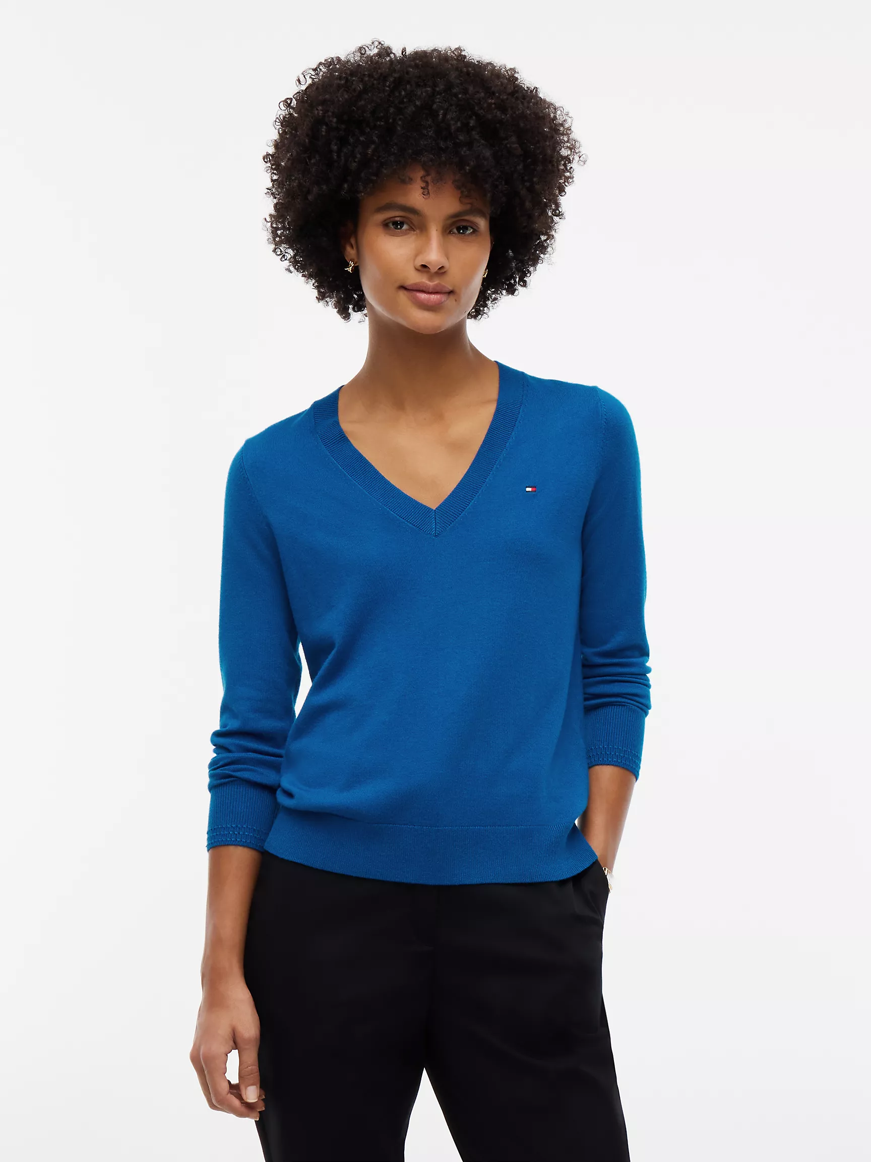 Tommy Hilfiger, Viscose-Blend V-Neck Sweater