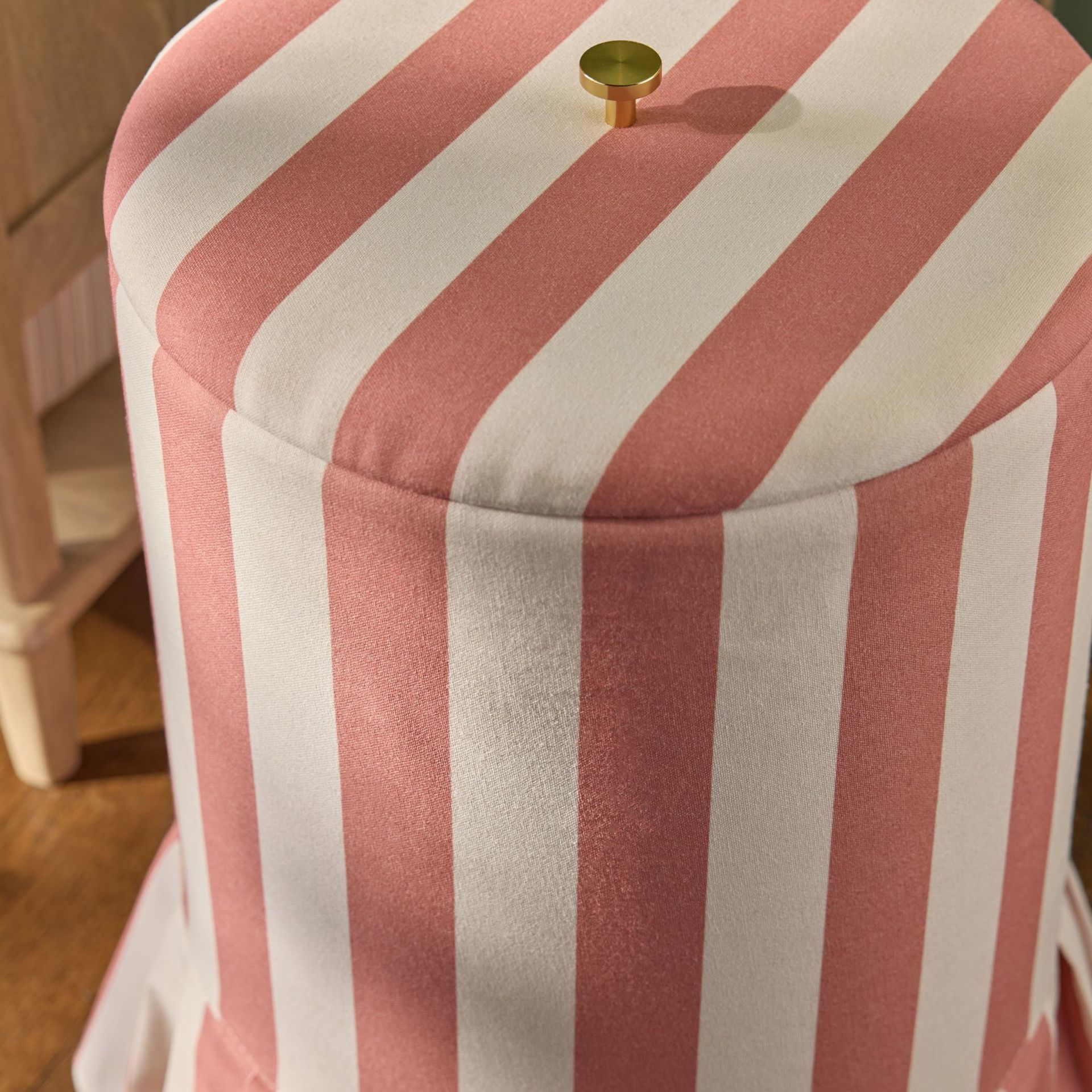 Next striped laundry hamper with frill