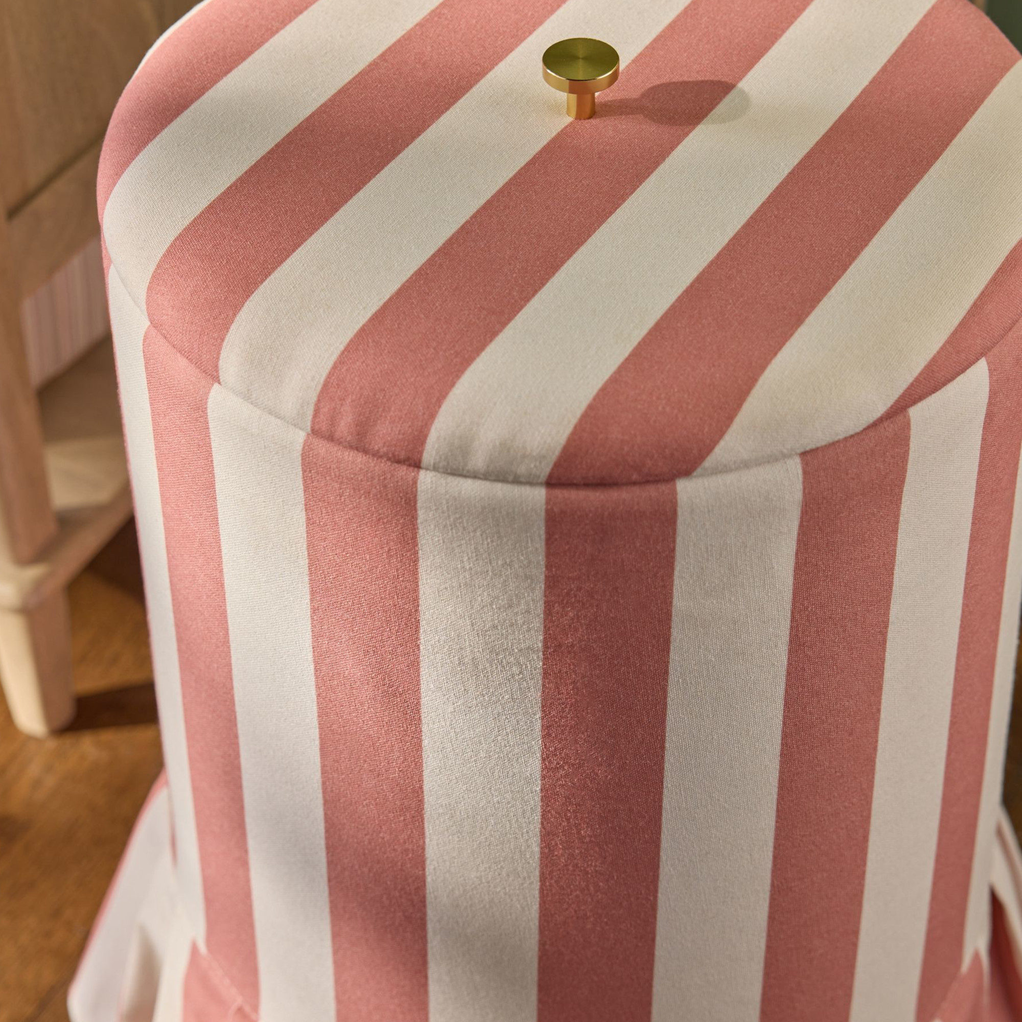 Next striped laundry hamper with frill