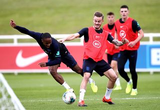 James Maddison England training