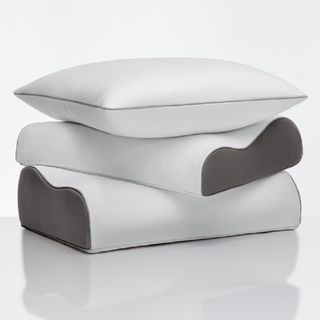 True Temp Pillows stacked together against a white background. 