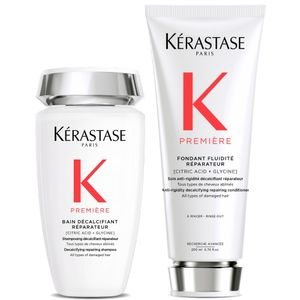 Kérastase Première Decalcifying Repairing Shampoo and Conditioner Duo for Damaged Hair With Pure Citric Acid and Glycine