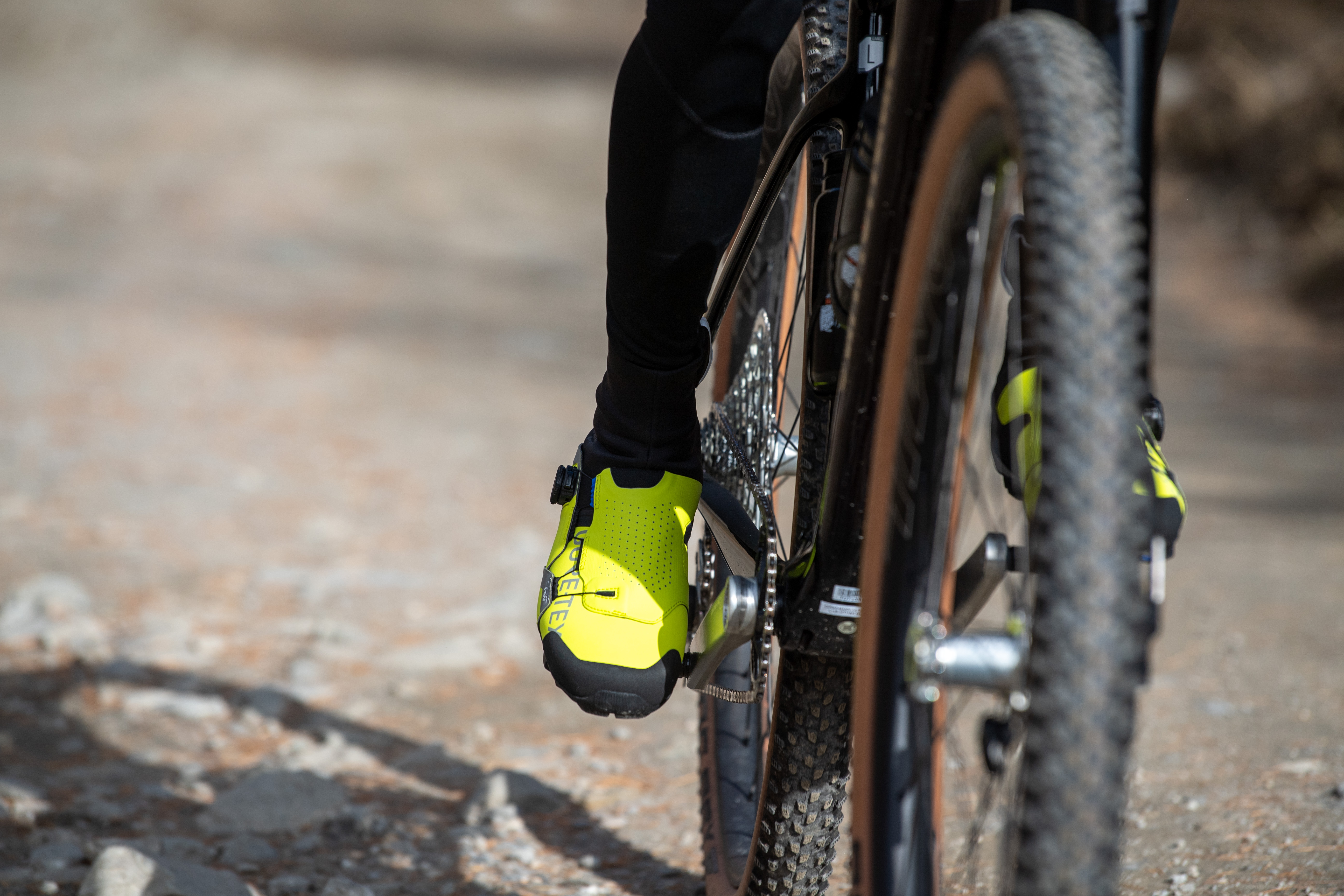Action shot of the Northwave Celsius XT Arctic GTX shoes