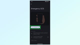 how to use google pixel emergency sos feature