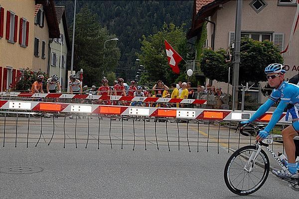 Riders waiting for the train before they can get to the start.
