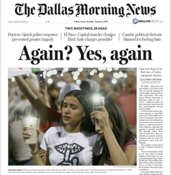 Dallas Morning News front page