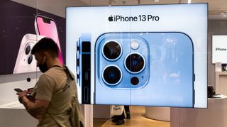 iPhone 13 Pro at Apple Store via Getty Images
