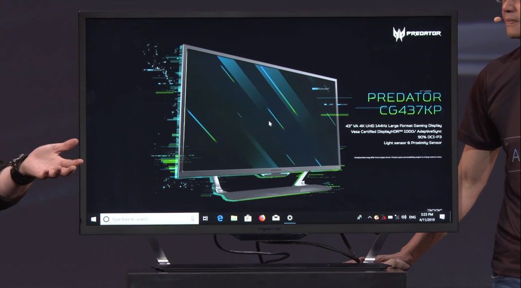 Acer goes big and bright with a 43-inch 4K 144Hz gaming monitor