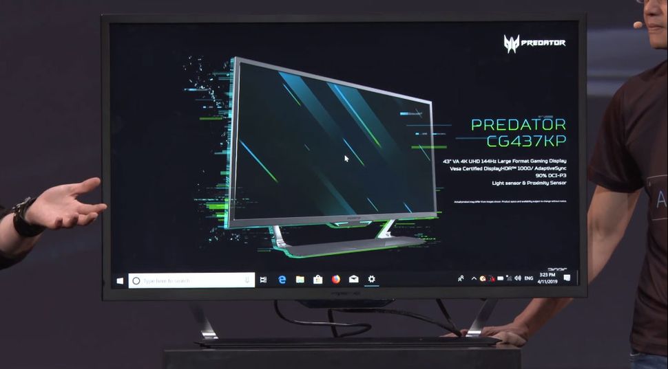 Acer goes big and bright with a 43inch 4K 144Hz gaming monitor PC Gamer