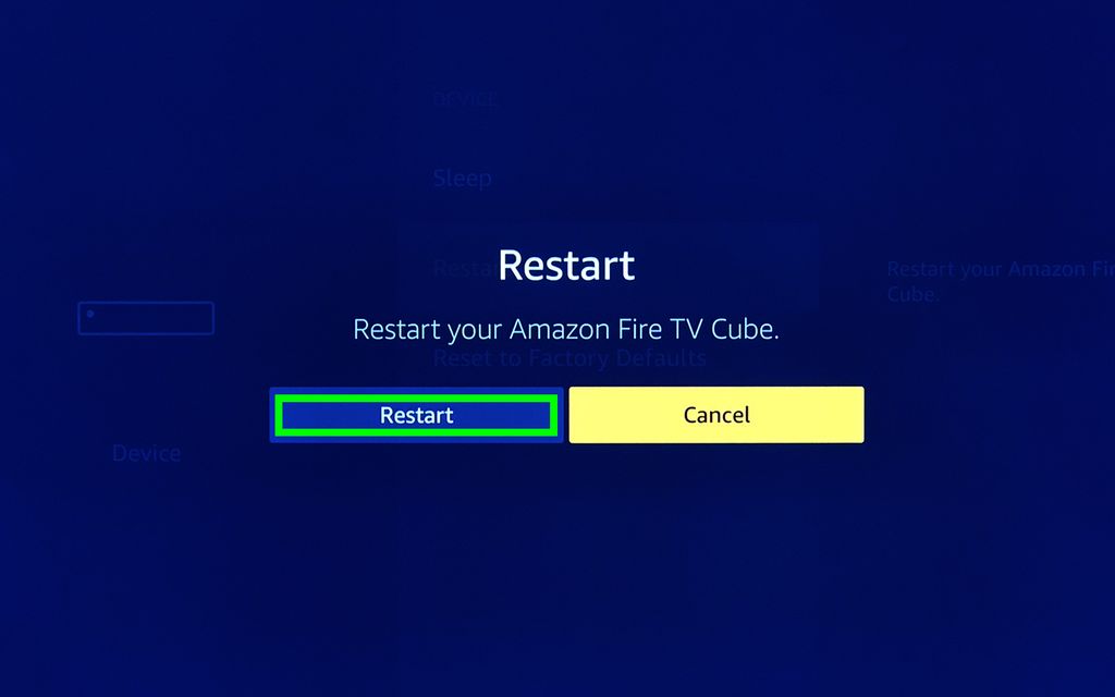How to Restart the Fire TV Cube How to set up and use the Fire TV