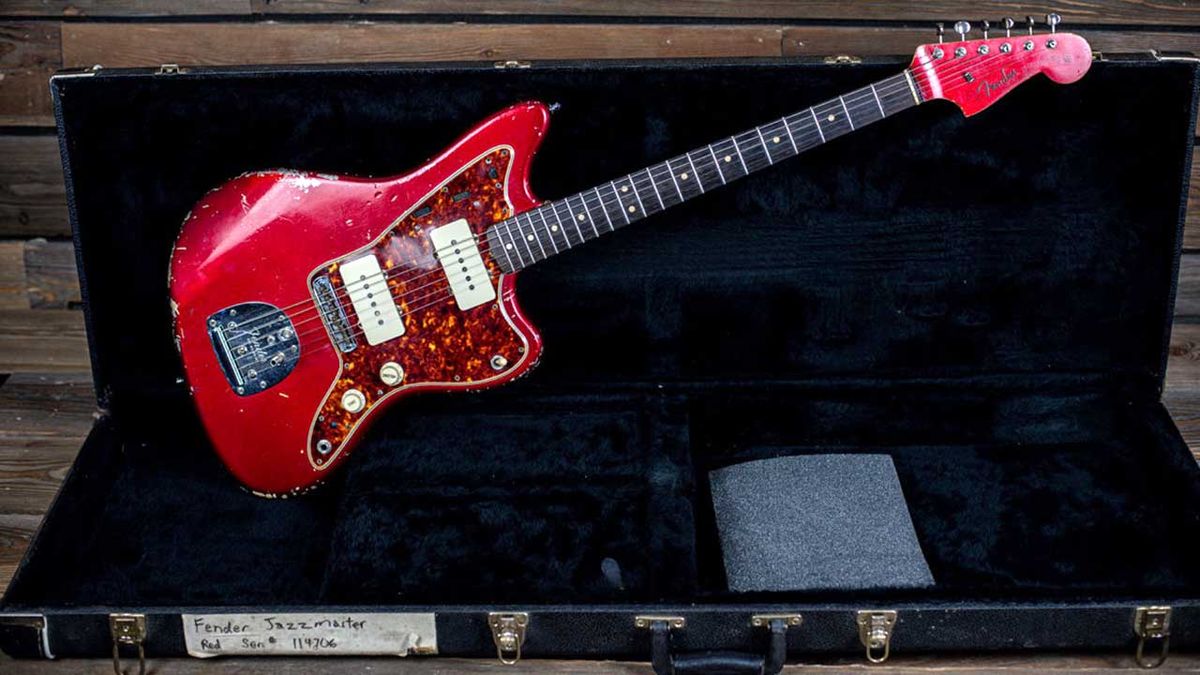 Chris Cornell&#039;s 1966 Fender Candy Apple Red Jazzmaster Guitar