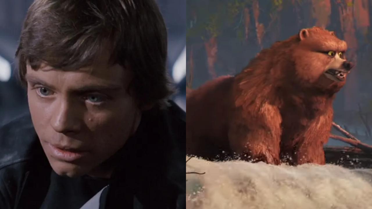 Mark Hamill as Luke in Star Wars: Return of the Jedi and as Thorn in The Wild Robot