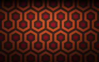 Retro patterned carpet from The Shining