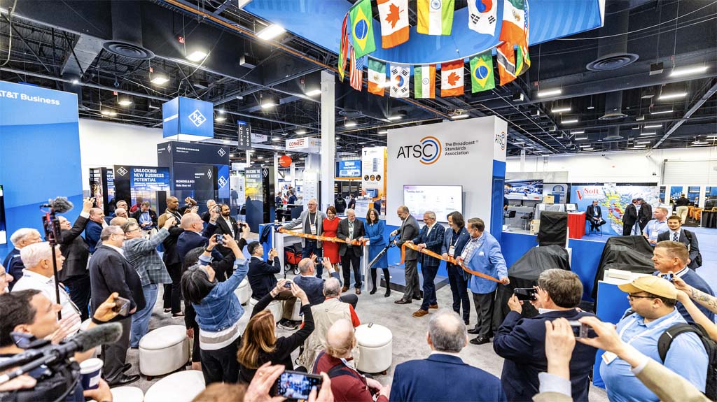 During the NAB Show, the ATSC booth showcased the latest advances in consumer receivers, BPS, EAS and other advanced services delivered over 3.0. 
