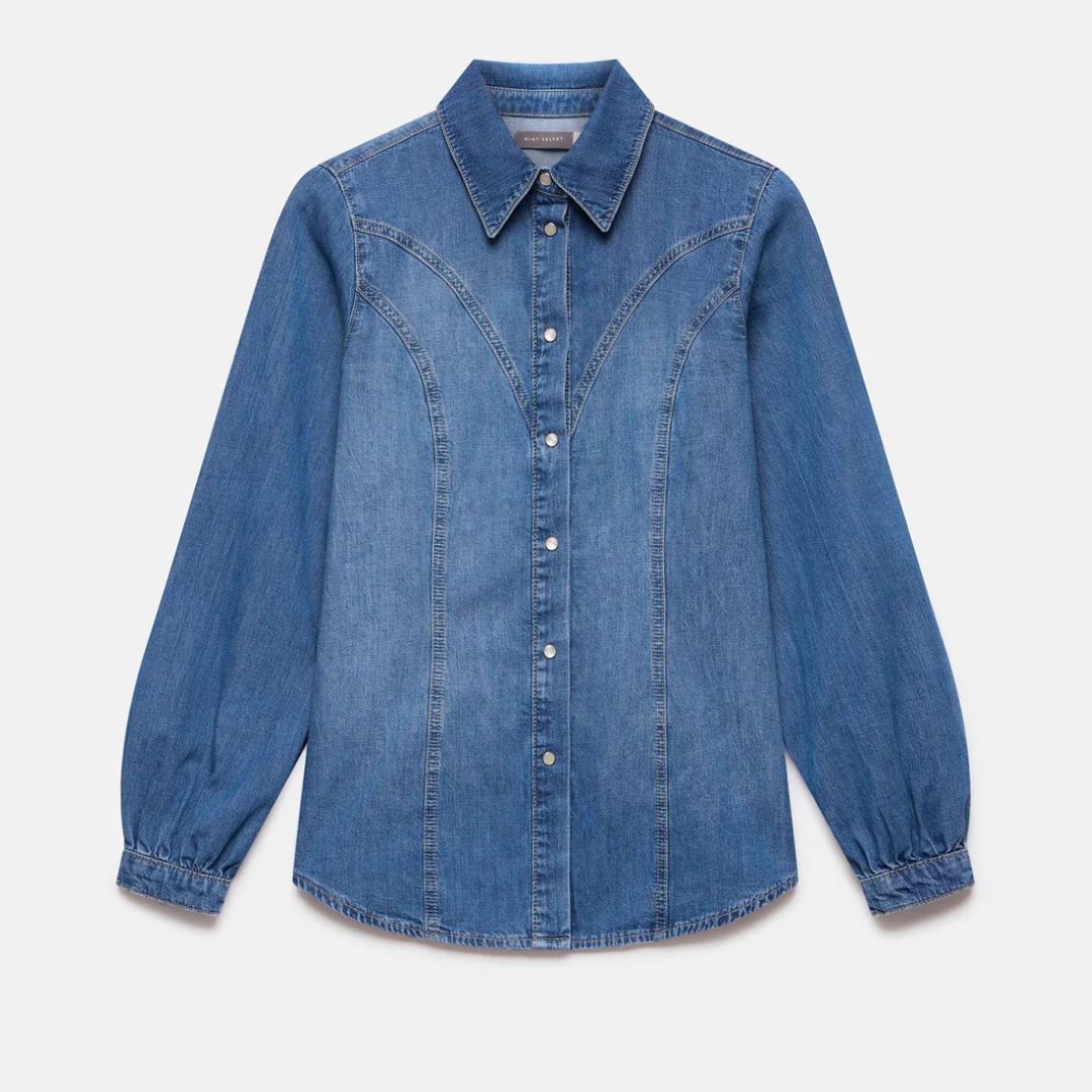 Mint velvet denim shirt