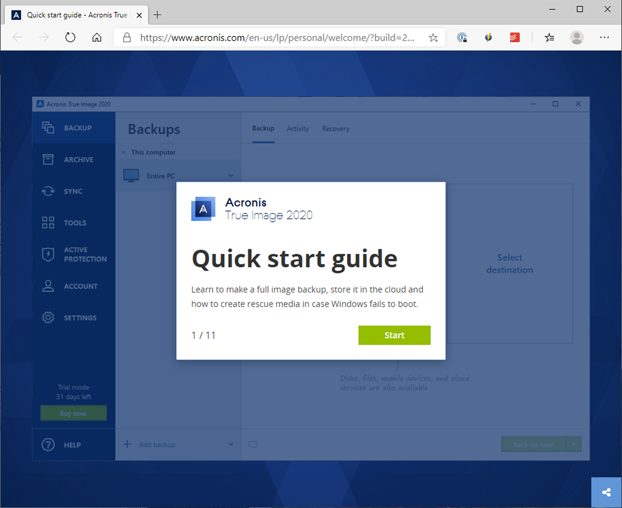 Acronis True Image cloud backup review