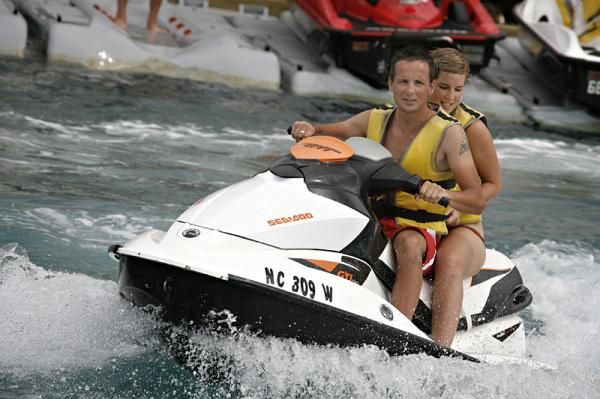 Hoogerland on the jet ski