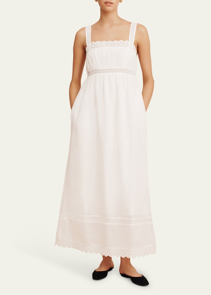Grace Lace-Trim Shift Dress